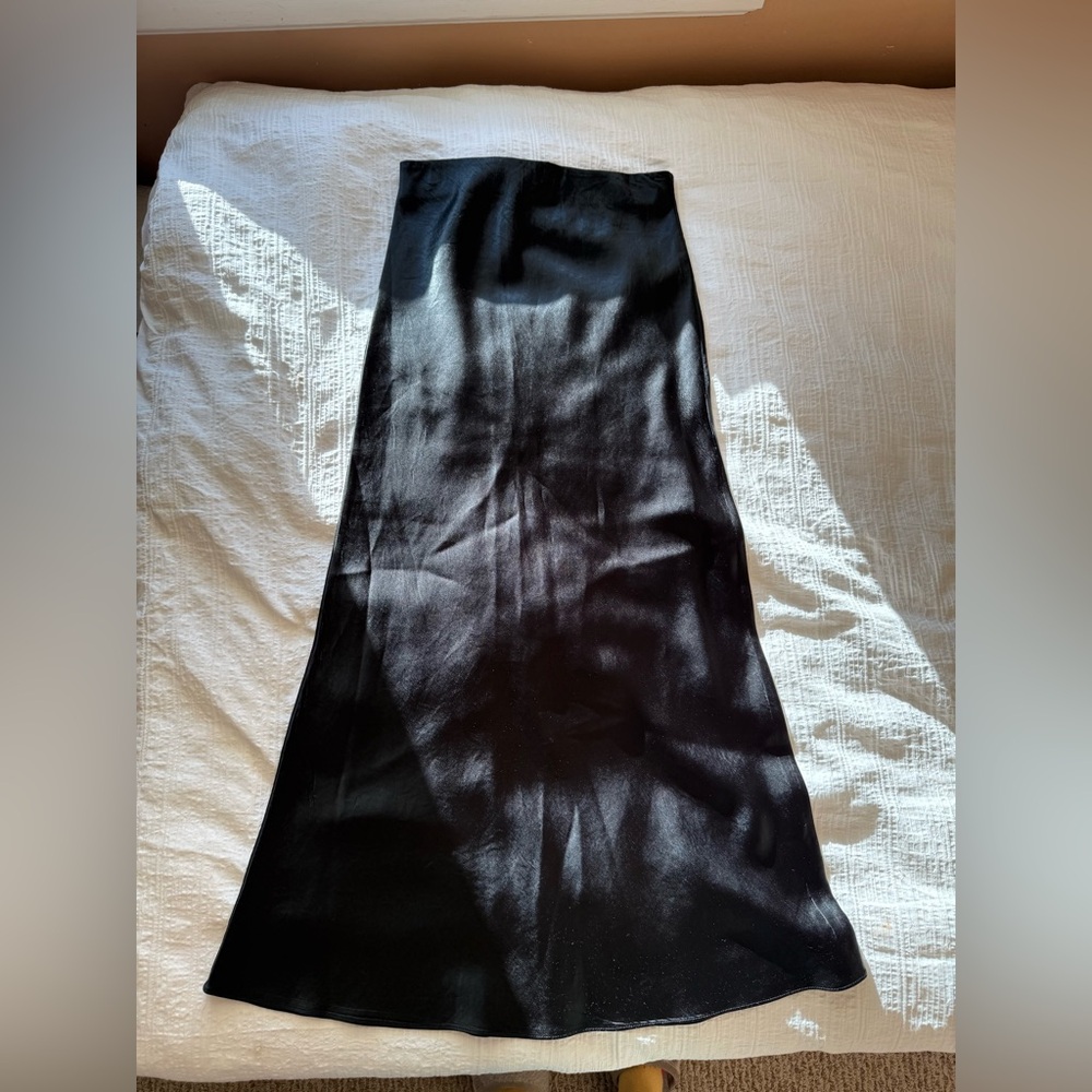 Babaton Slip Satin Maxi Skirt